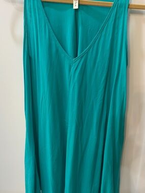 ELSA Teal V-Neck Sleeveless Swim Coverup